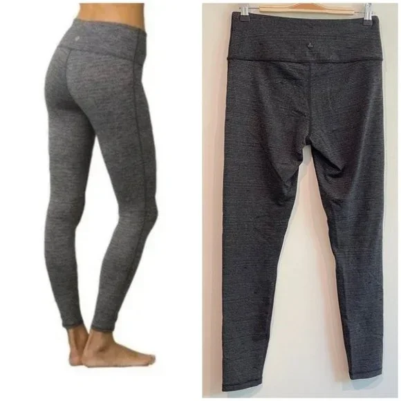 Prana Birdeye Caraway Spacedye Gray Black Leggings medium - Picture 10 of 10